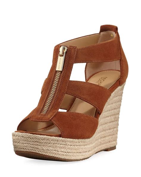 women's michael kors wedges|michael kors suede wedges.